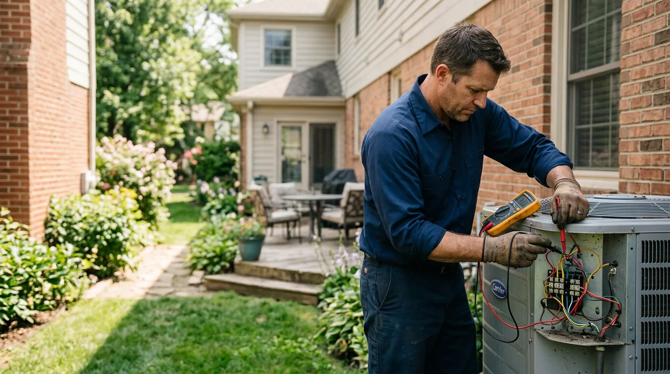 HVAC technician working near Strongstown, PA